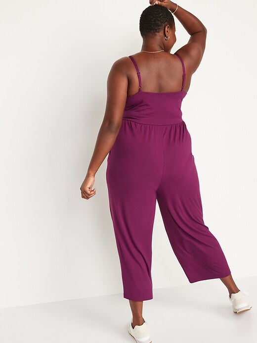 Image number 8 showing, Sleeveless Cropped Cami Jumpsuit for Women