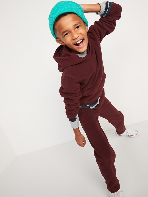 View large product image 2 of 3. Cozy Micro Fleece Tapered Sweatpants For Boys