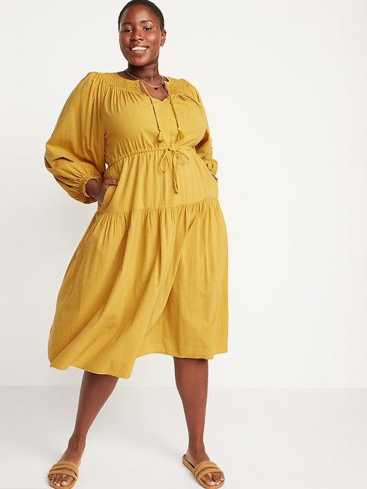 Sleeve Kohls Plus Size Clothing Pale Yellow Midi Dress Yellow