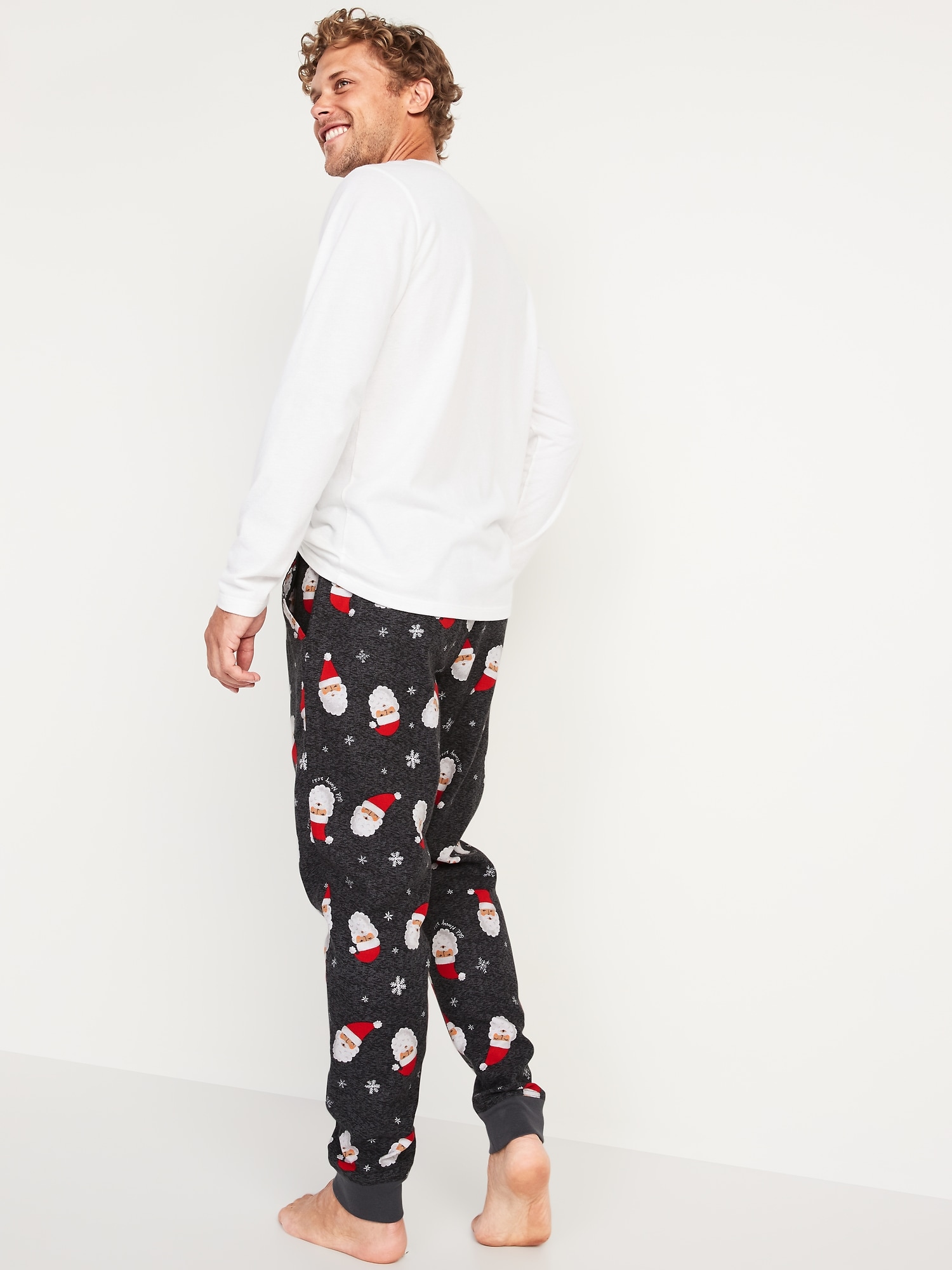 Matching Printed Flannel Jogger Pajama Pants for Men Old Navy