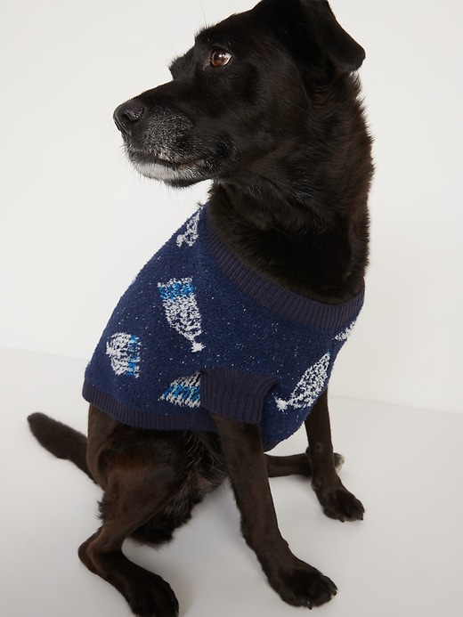 View large product image 1 of 2. Cozy-Knit Patterned Sweater for Pets