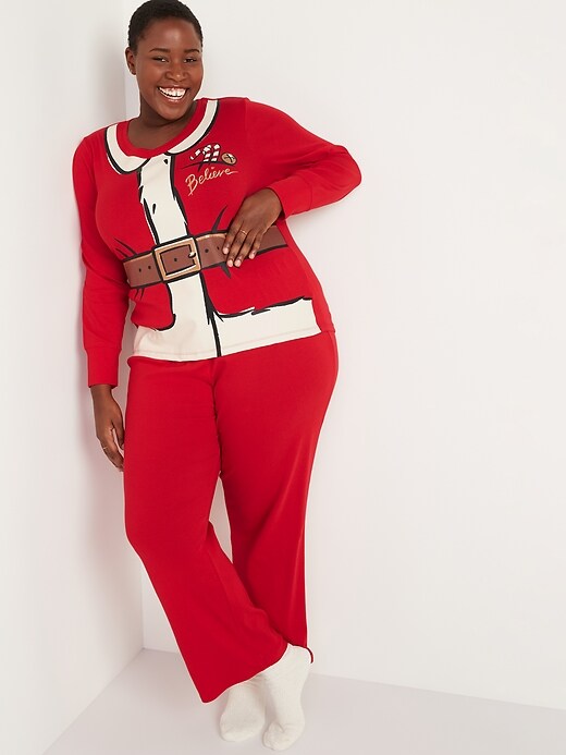 Image number 7 showing, Holiday Graphic Pajama Set for Women