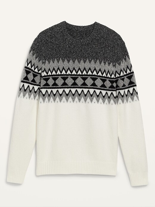 cozy fair isle sweater old navy