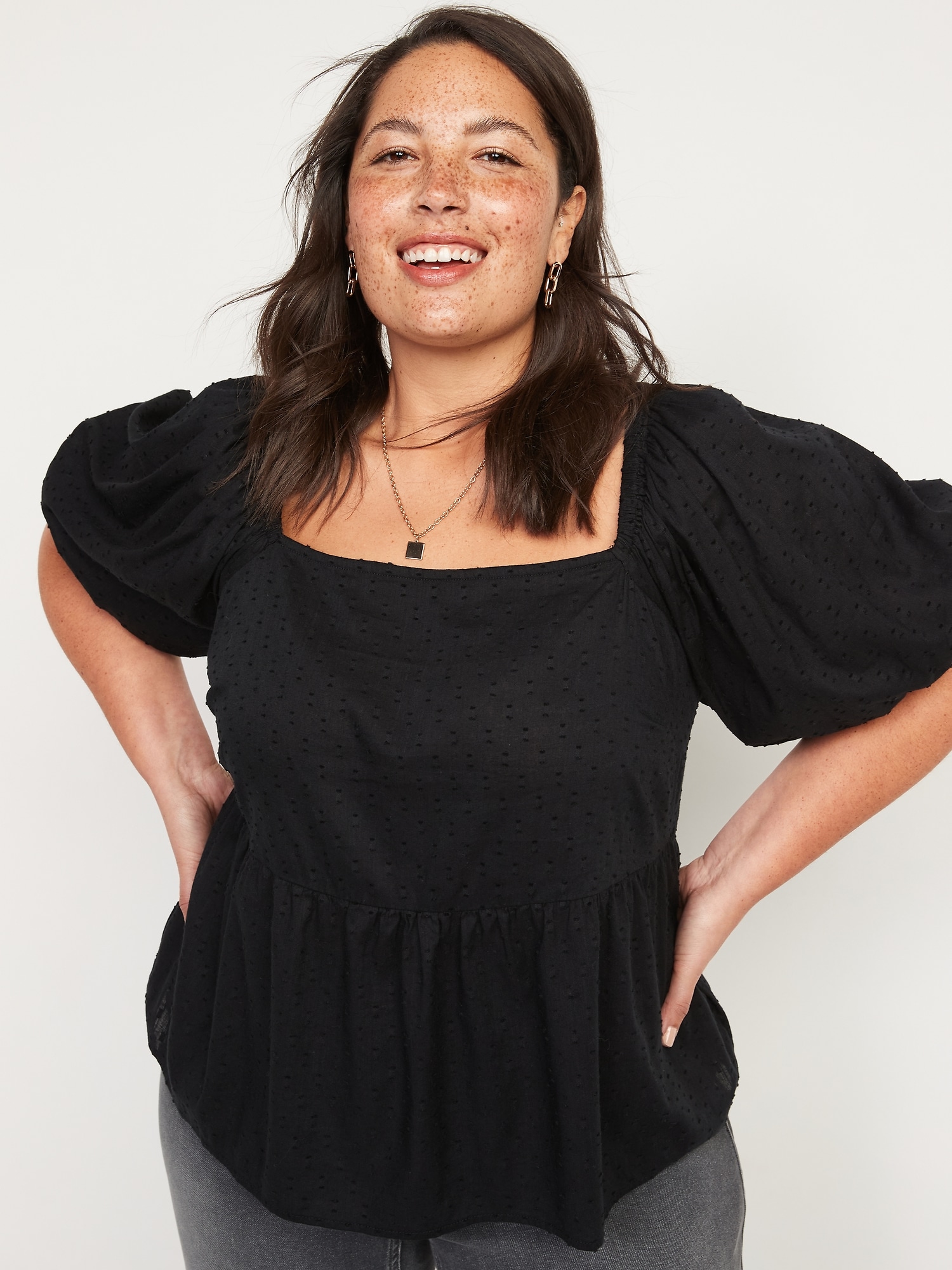 old navy black blouse