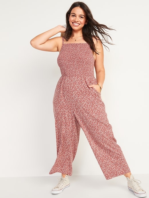 Image number 1 showing, Smocked Cami Jumpsuit for Women