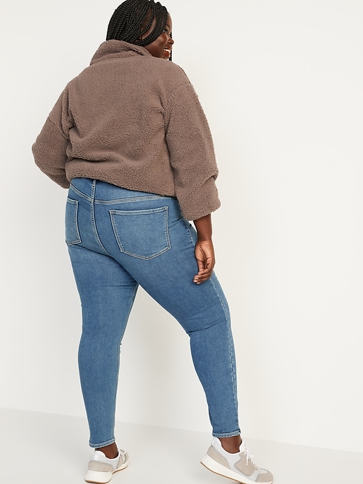 Image number 8 showing, High-Waisted Built-In Warm Rockstar Super Skinny Jeans for Women