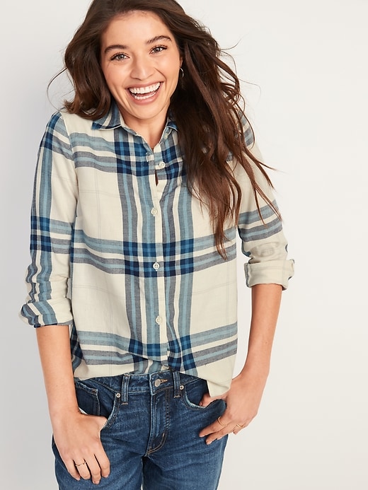 Image number 4 showing, Long-Sleeve Plaid Flannel Shirt