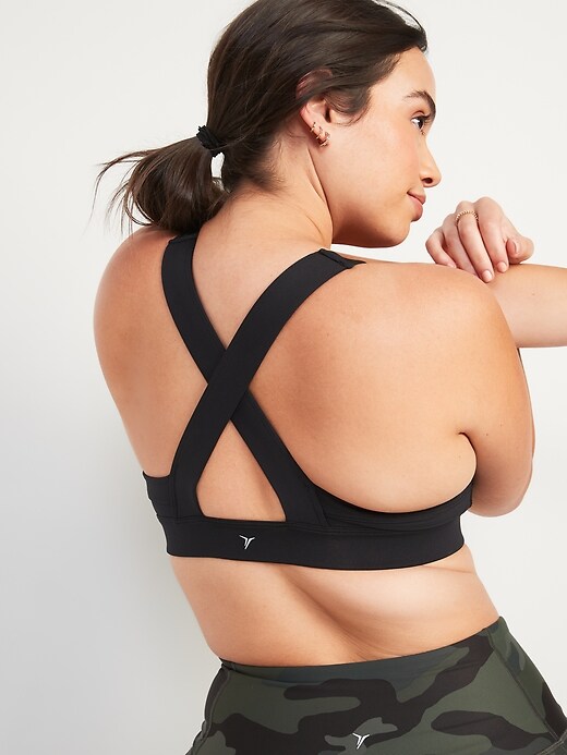 Image number 2 showing, High Support Cross-Back Sports Bra for Women 2X-4X 