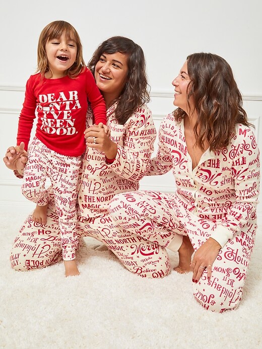 Gender-Neutral Matching Printed Snug-Fit Pajama Set for Kids