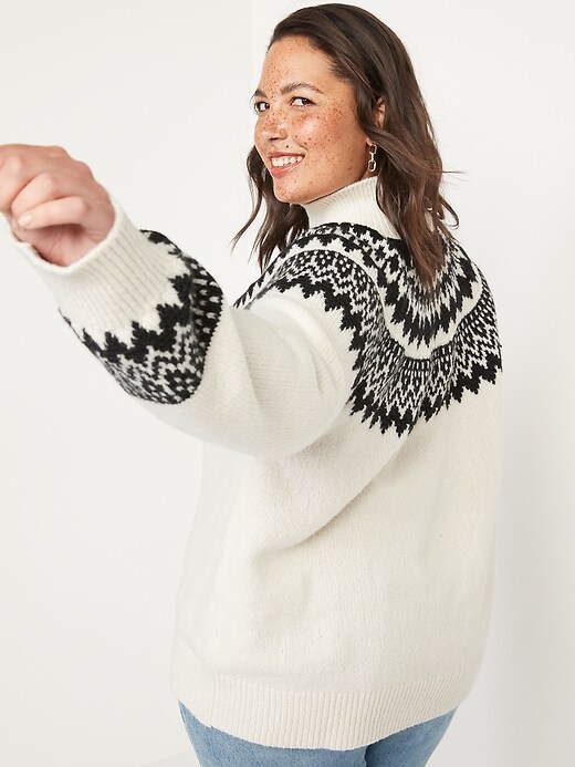 Cozy Fair Isle Turtleneck Sweater for Women | Old Navy