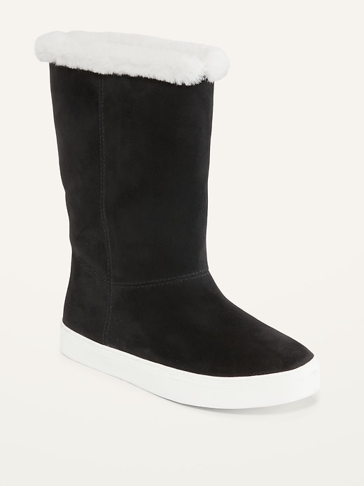 old navy faux fur boots