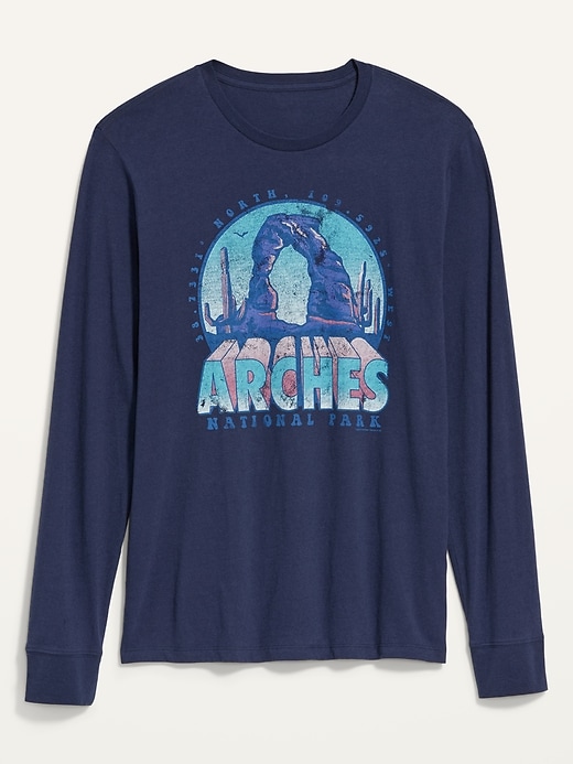 View large product image 2 of 2. Arches National Park Gender-Neutral Graphic Long-Sleeve T-Shirt for Adults