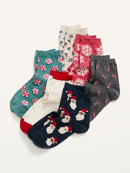 View large product image 1 of 1. Quarter Crew Socks 6-Pack for Women