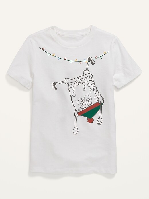 View large product image 1 of 1. Gender-Neutral Holiday-Themed Licensed Pop-Culture T-Shirt for Kids