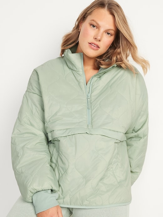 Old Navy Packable Half-Zip Water-Resistant Quilted Jacket for Women. 1