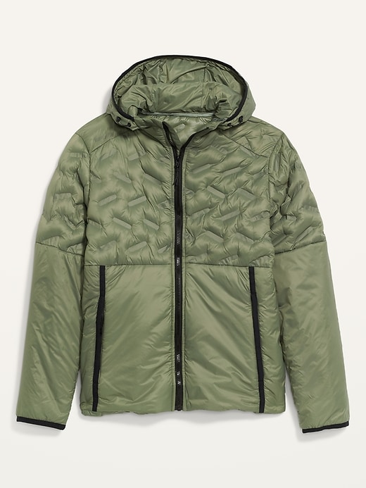 Image number 4 showing, Water-Resistant Packable Hooded Puffer Jacket