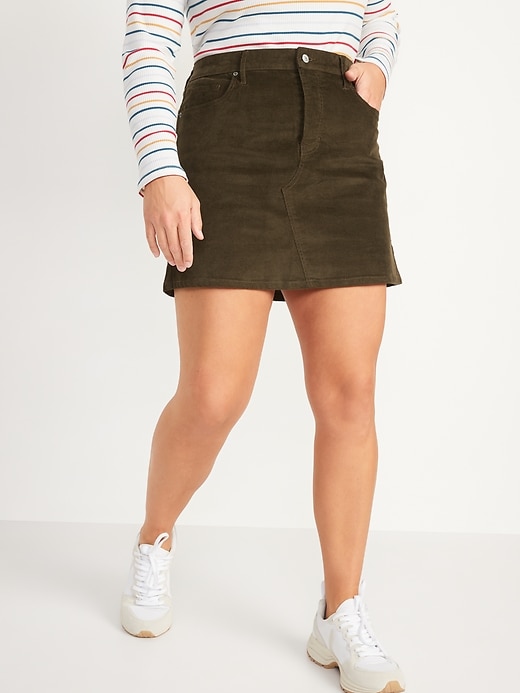 Old Navy - High-Waisted Button-Fly Corduroy Mini Skirt for Women