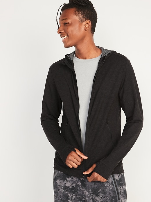 Image number 1 showing, Live-In French Terry Go-Dry Zip Hoodie for Men