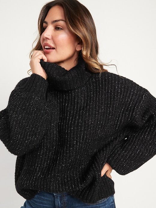 Oldnavy Shaker-Stitch Turtleneck Sweater for Women