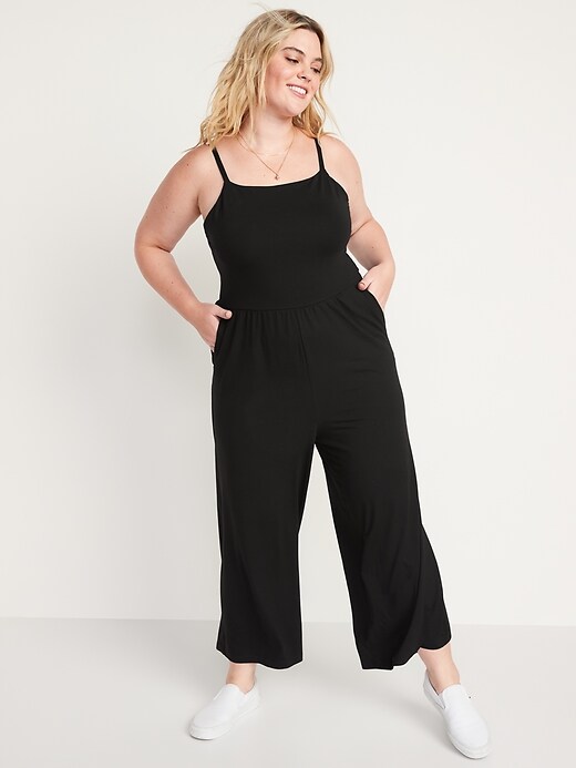 Image number 7 showing, Sleeveless Cropped Cami Jumpsuit for Women