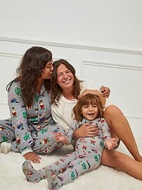View large product image 4 of 4. Gender-Neutral Matching Flannel Pajama Set For Kids