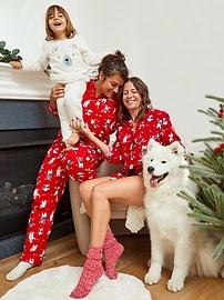 View large product image 4 of 4. Matching Holiday Graphic Gender-Neutral Snug-Fit Pajama Set For Kids
