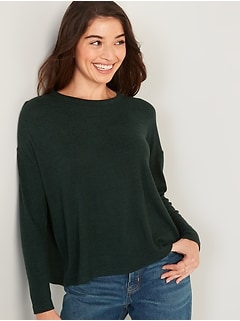 old navy plush knit long sleeve