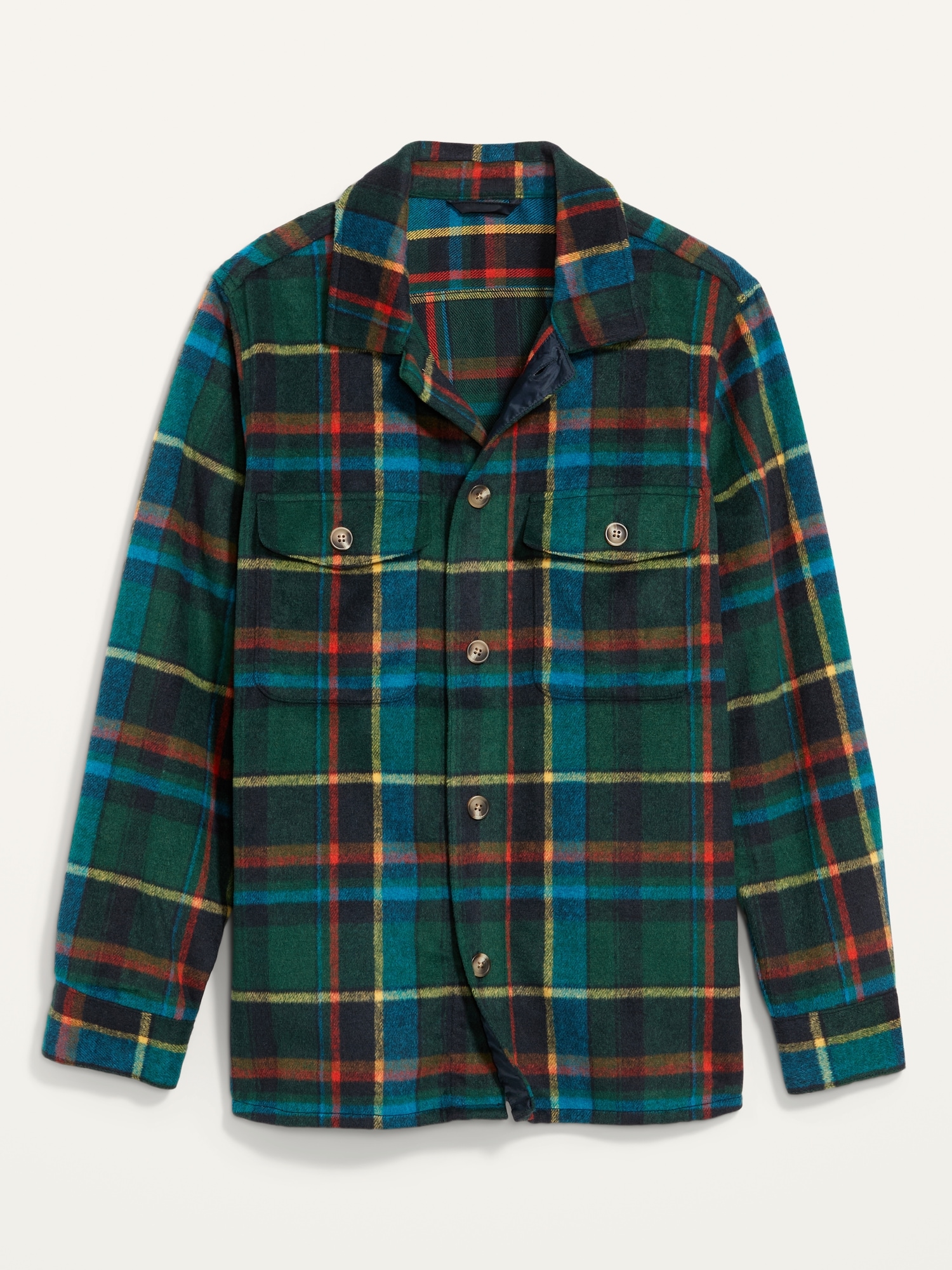 sherpa lined flannel jacket old navy