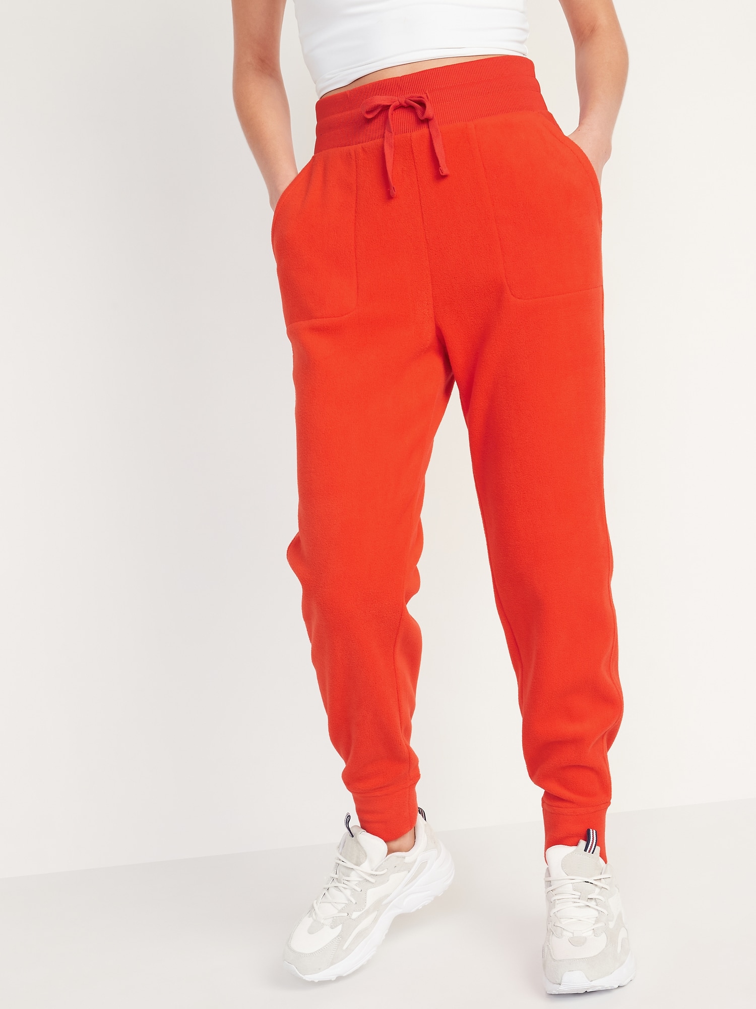 Extra High-Waisted Microfleece Jogger Sweatpants for Women