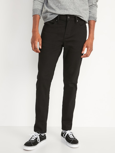 Super Skinny Built-In Flex Black Jeans - Black Rinse