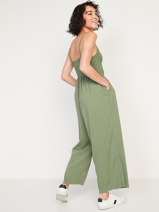 Image number 6 showing, Smocked Cami Jumpsuit for Women