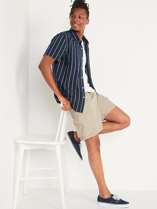 Image number 3 showing, Pull-On Cargo Shorts for Men -- 7-inch inseam