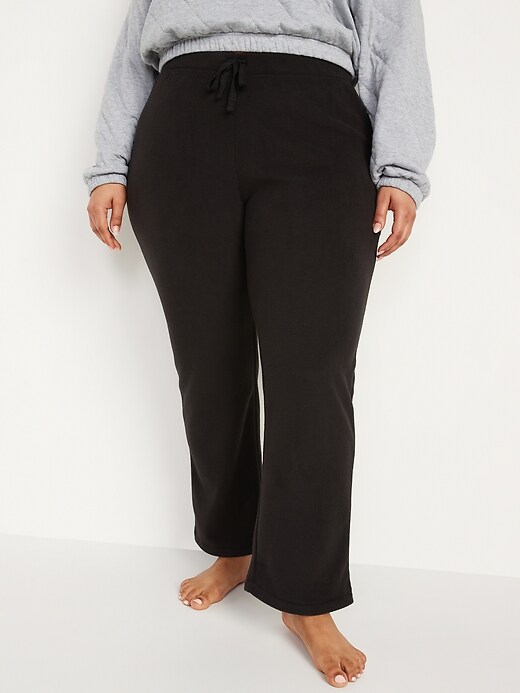 Image number 7 showing, Mid-Rise Microfleece Pajama Pants for Women