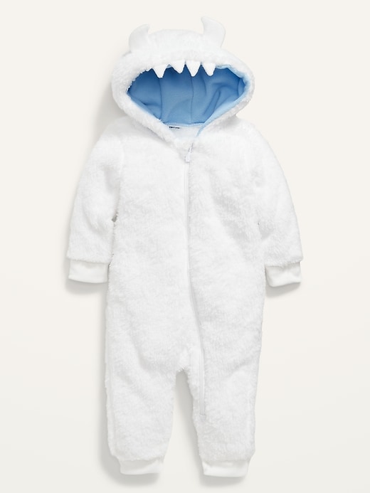 View large product image 1 of 3. Unisex Yeti-Critter Sherpa One-Piece for Baby