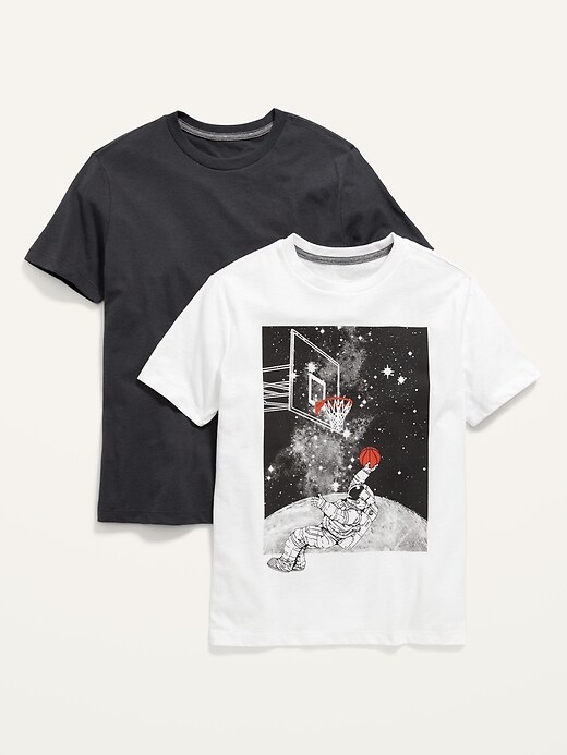 View large product image 1 of 2. Short-Sleeve Graphic T-Shirt 2-Pack For Boys