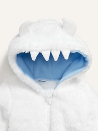 View large product image 3 of 3. Unisex Yeti-Critter Sherpa One-Piece for Baby