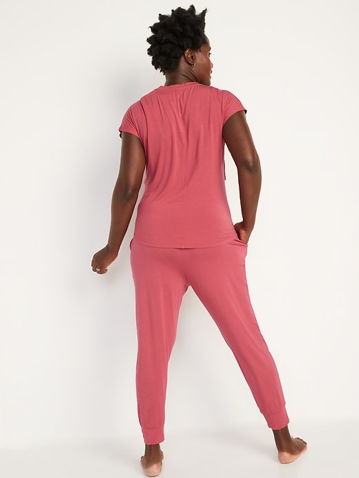 Image number 2 showing, Maternity Rollover-Waist Ultra-Soft Sunday Sleep Jogger Pants