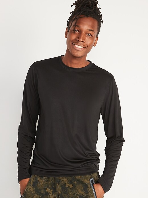 Image number 1 showing, Go-Dry Cool Odor-Control Core Long-Sleeve T-Shirt