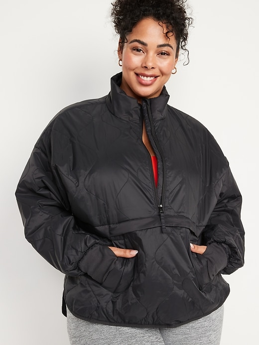 Image number 7 showing, Packable Half Zip Water-Resistant Quilted Jacket