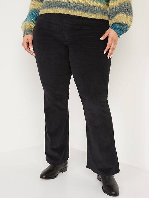 Image number 7 showing, Higher High-Waisted Corduroy Flare Pants for Women