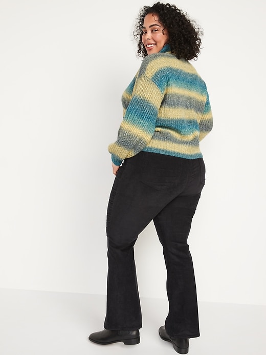 Image number 8 showing, Higher High-Waisted Corduroy Flare Pants for Women