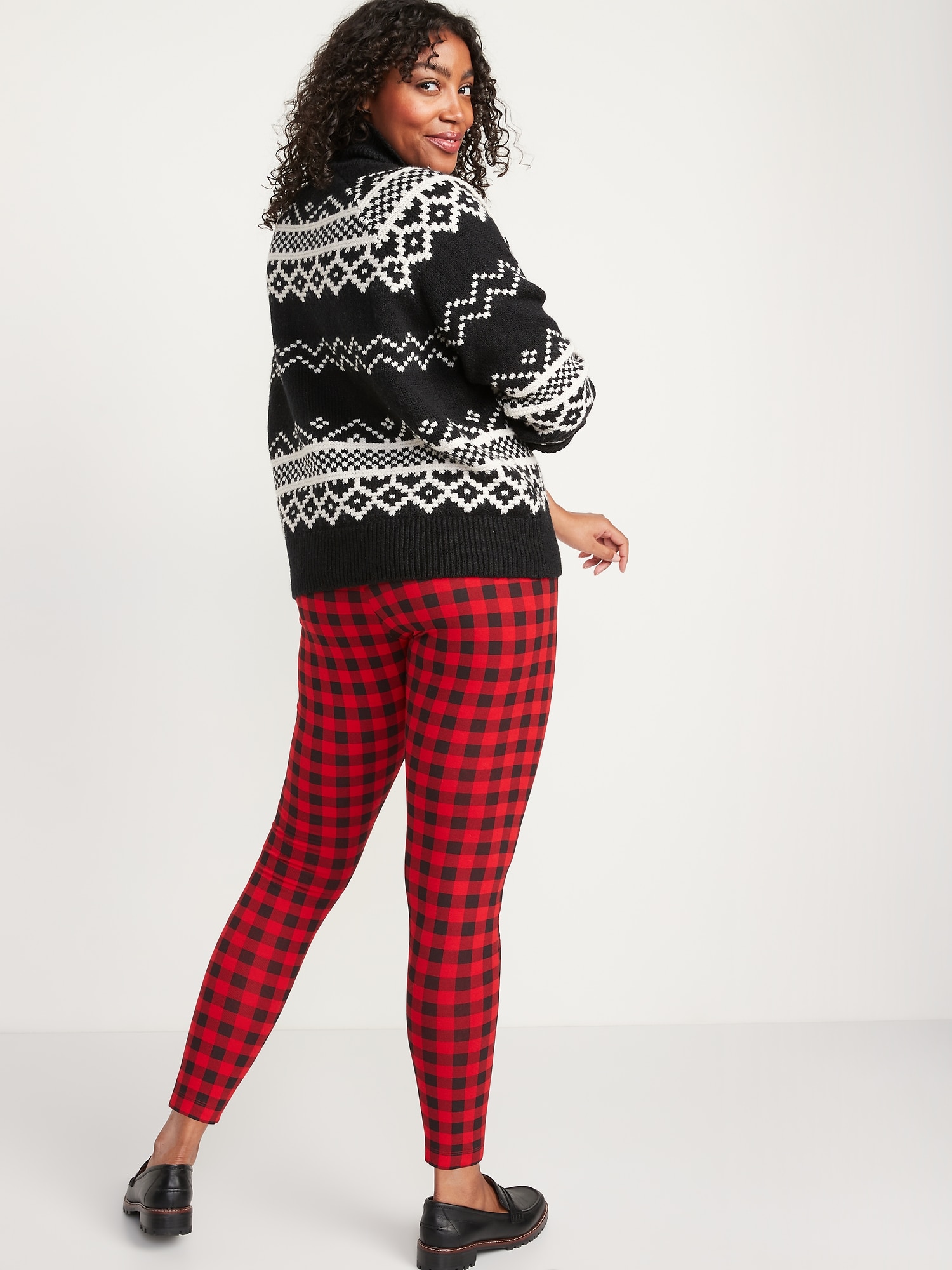 Kids Buffalo Plaid Red and Black Leggings | MMofPhilly