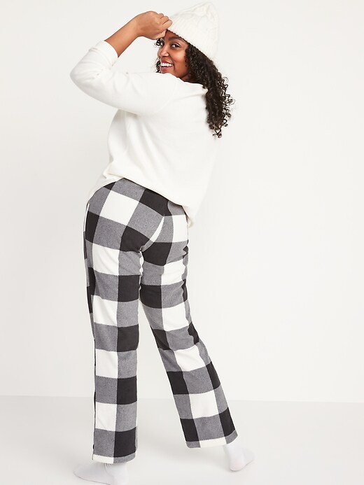 Image number 2 showing, Matching Printed Microfleece Pajama Pants for Women