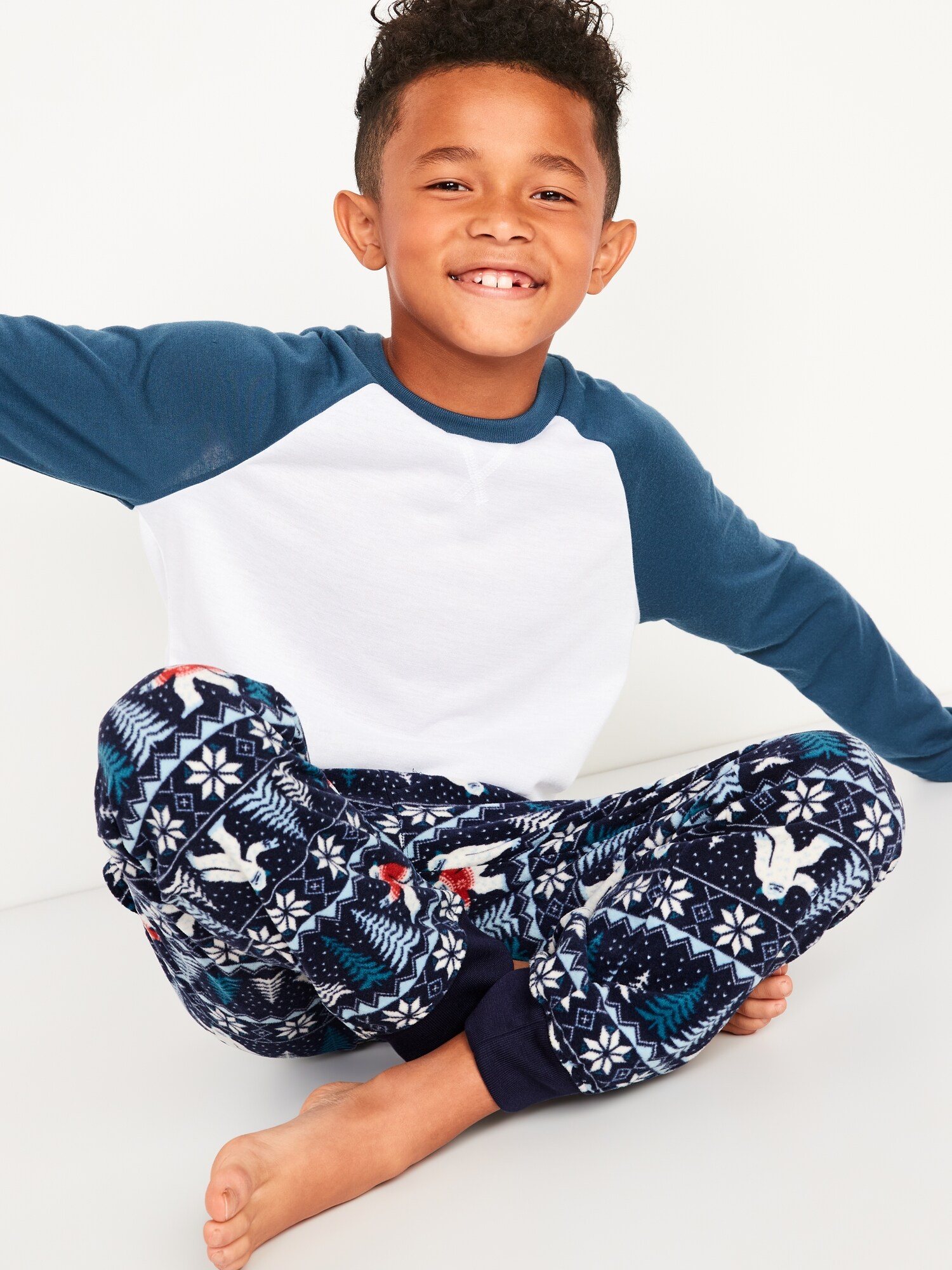 Motarto Boys Pants Kids Soft Micro Fleece Plaid Pants Elastic