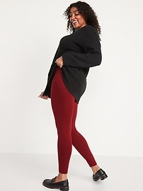 High-Waisted Jersey Ankle Leggings For 