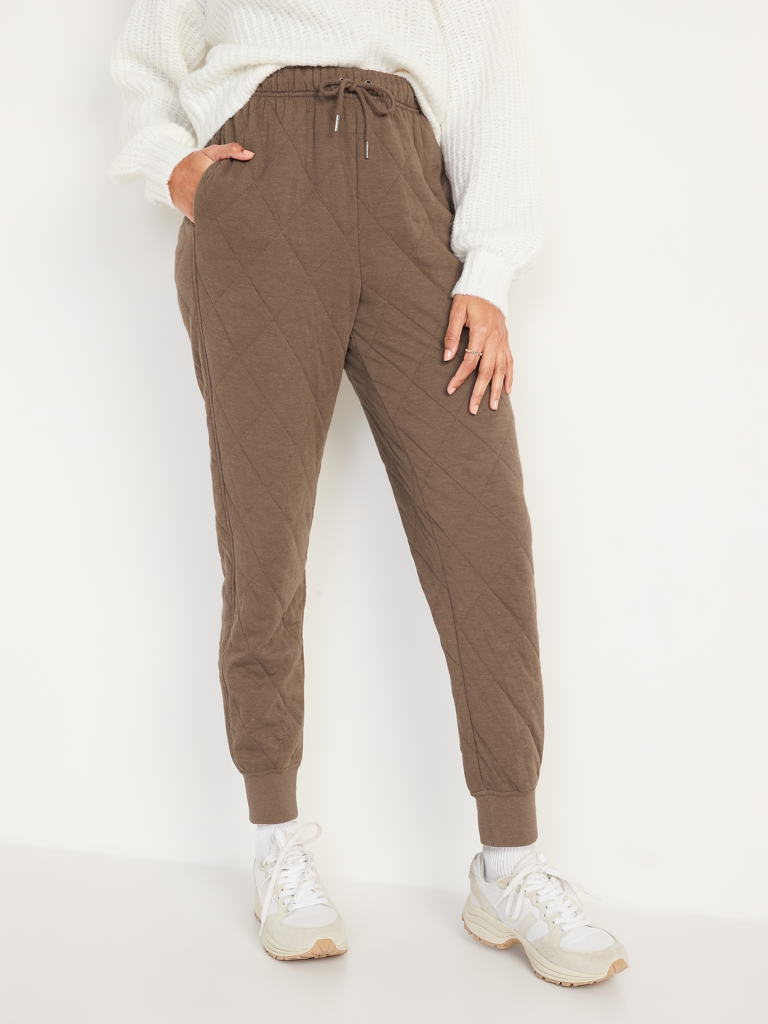Extra HighWaisted Quilted Jogger Sweatpants for Women Old Navy