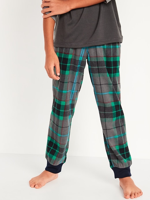 View large product image 1 of 3. Printed Micro Fleece Pajama Jogger Pants For Boys