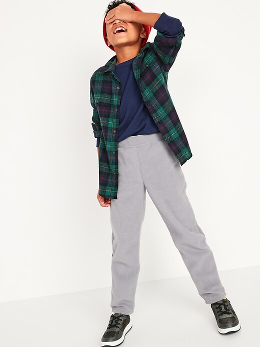 View large product image 2 of 3. Cozy Micro Fleece Tapered Sweatpants For Boys