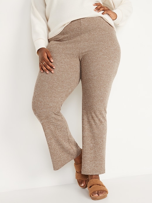 Image number 7 showing, High-Waisted Rib-Knit Flare Leggings For Women