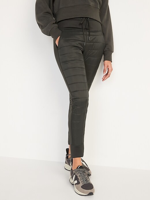 Image number 5 showing, High-Waisted UltraCoze Quilted Hybrid Jogger Leggings for Women